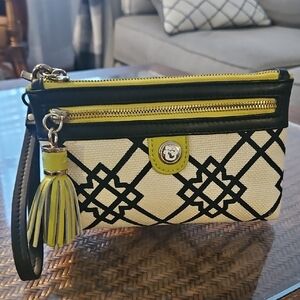 Spartina Natural Linen Wristlet